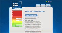 Desktop Screenshot of klimatkontot.se