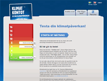 Tablet Screenshot of klimatkontot.se